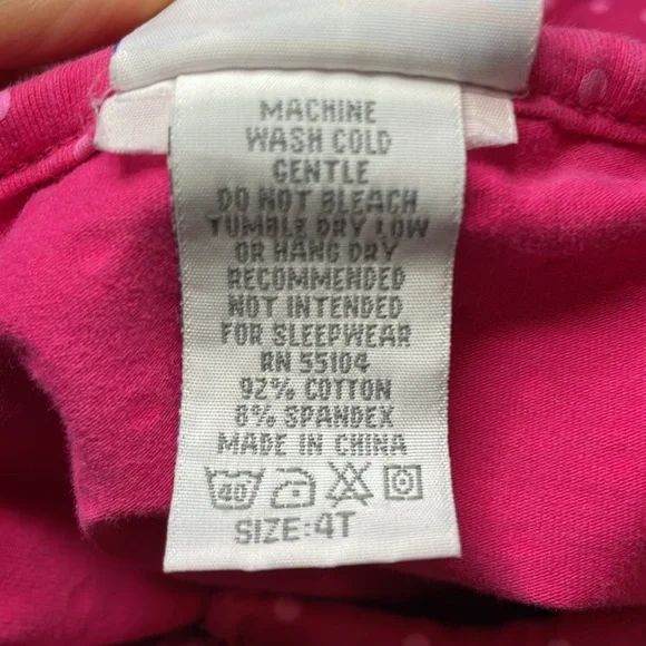 Le Top brand Girl’s 4T Polka Dot Button Dress with Heart Pockets and Roses! - Picture 6 of 10